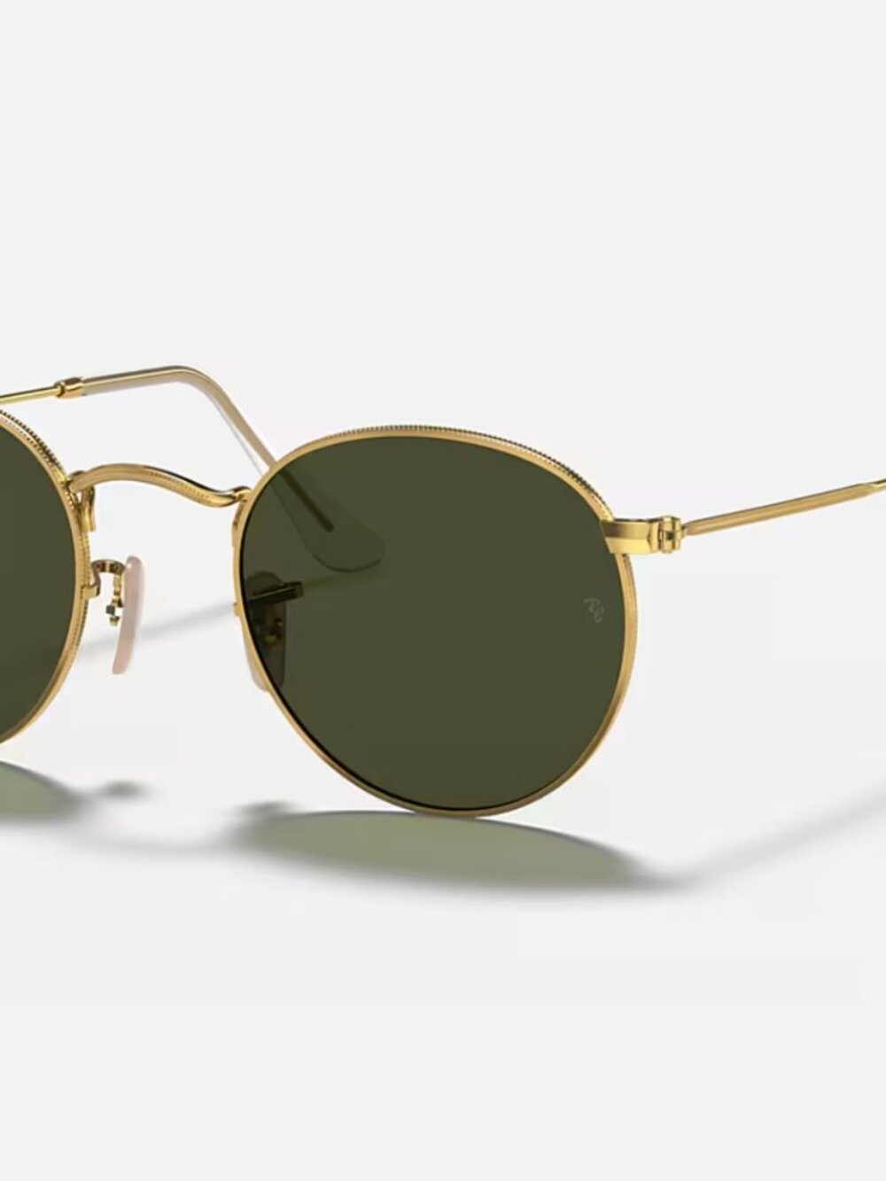 LIKE NEW RayBan Round Metal RB3447 G15 Green Lenses Ray ban Sunglasses - Picture 3 of 5